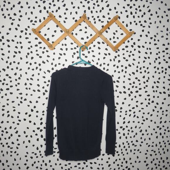 Cat & Jack Navy V-Neck Girls School Uniform Cardigan - Picture 3 of 6